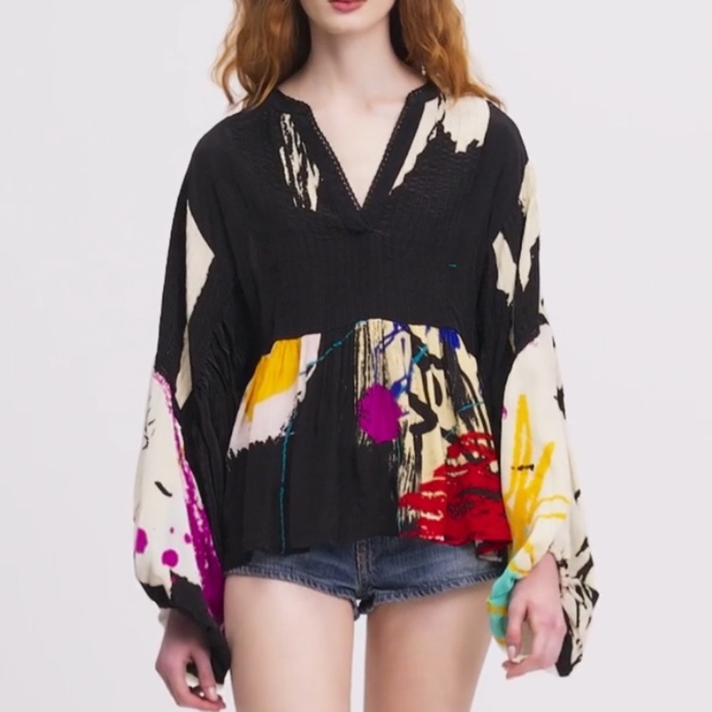 New Mes Demoiselles Paris x Anthropologie Masquiat Madam Basquiat Street Art Med